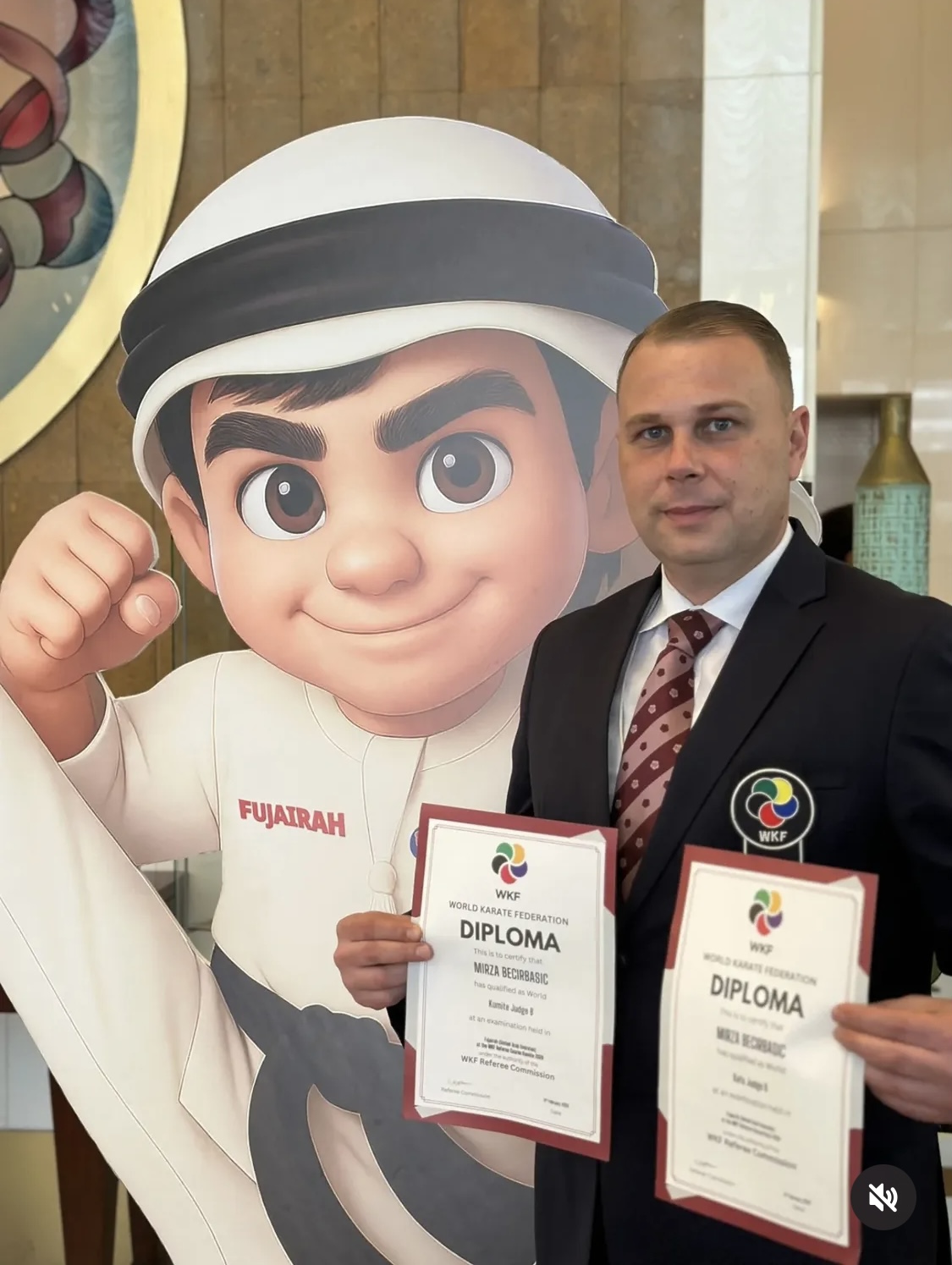 MIRZA BEĆIRBAŠIĆ JE POSTAO SVJETSKI WKF KARATE SUDIJA